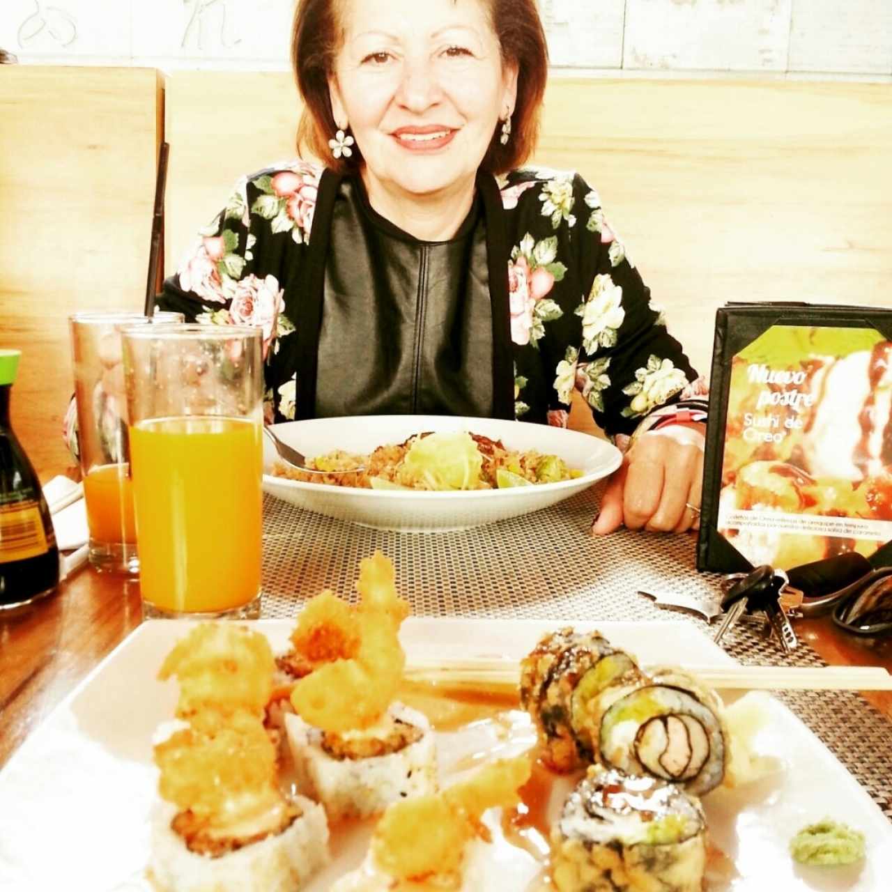 King roll, Caliente roll y arroz con lomo