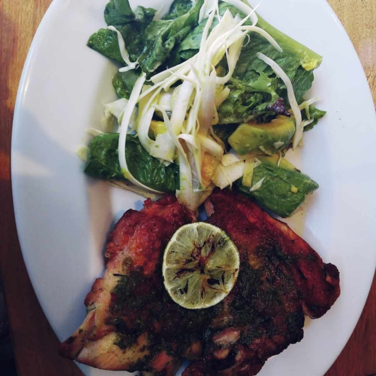 pollo a la chimichurri.