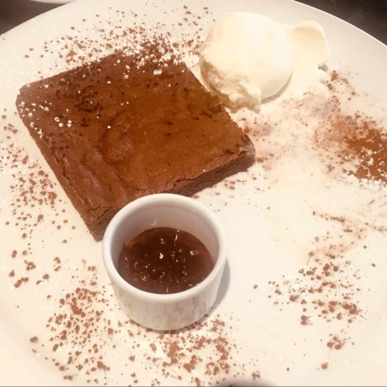 Brownie con Helado 