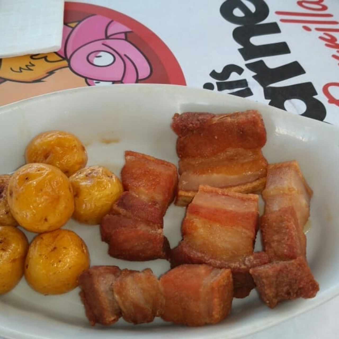 entrada de chicharrones 