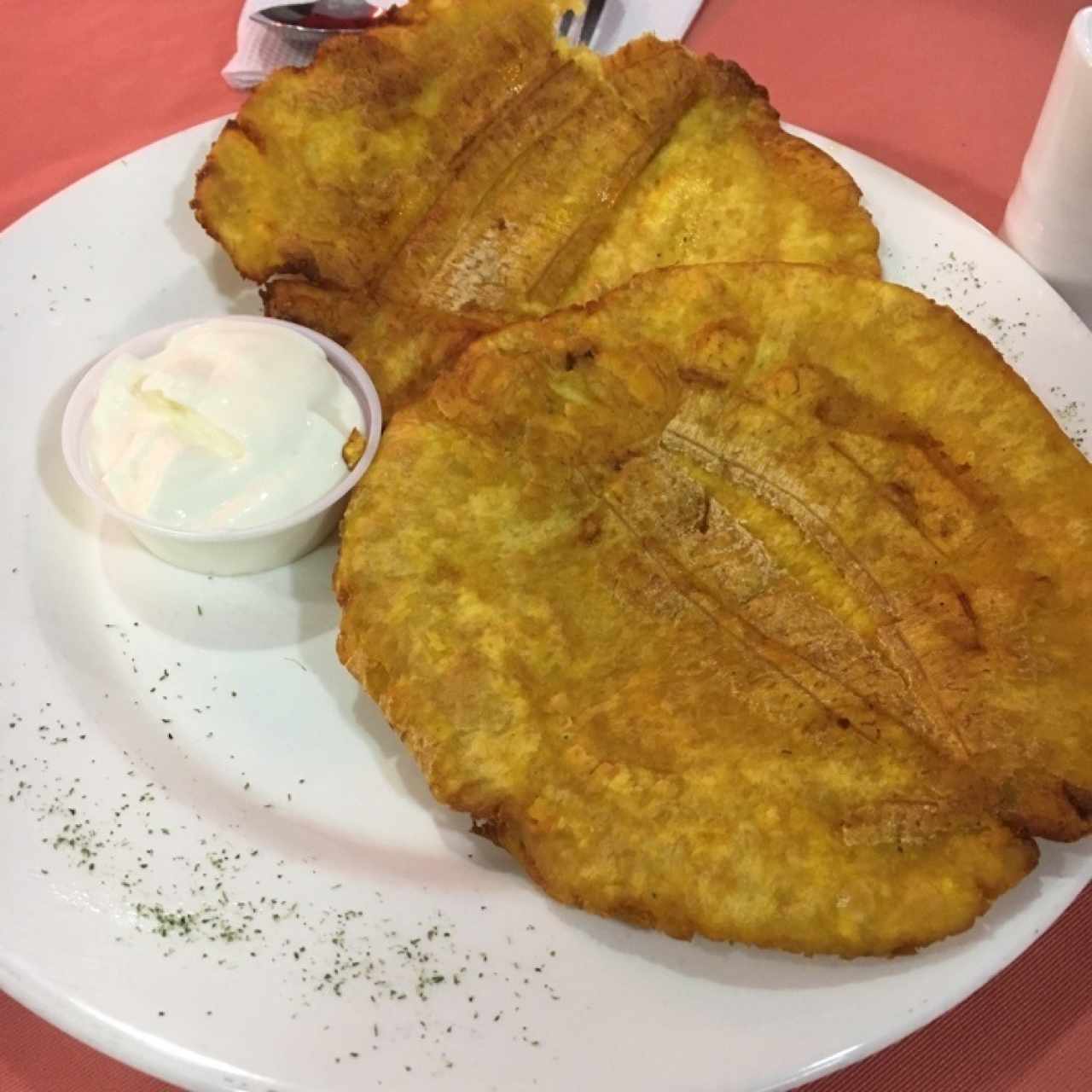 Patacones con suero