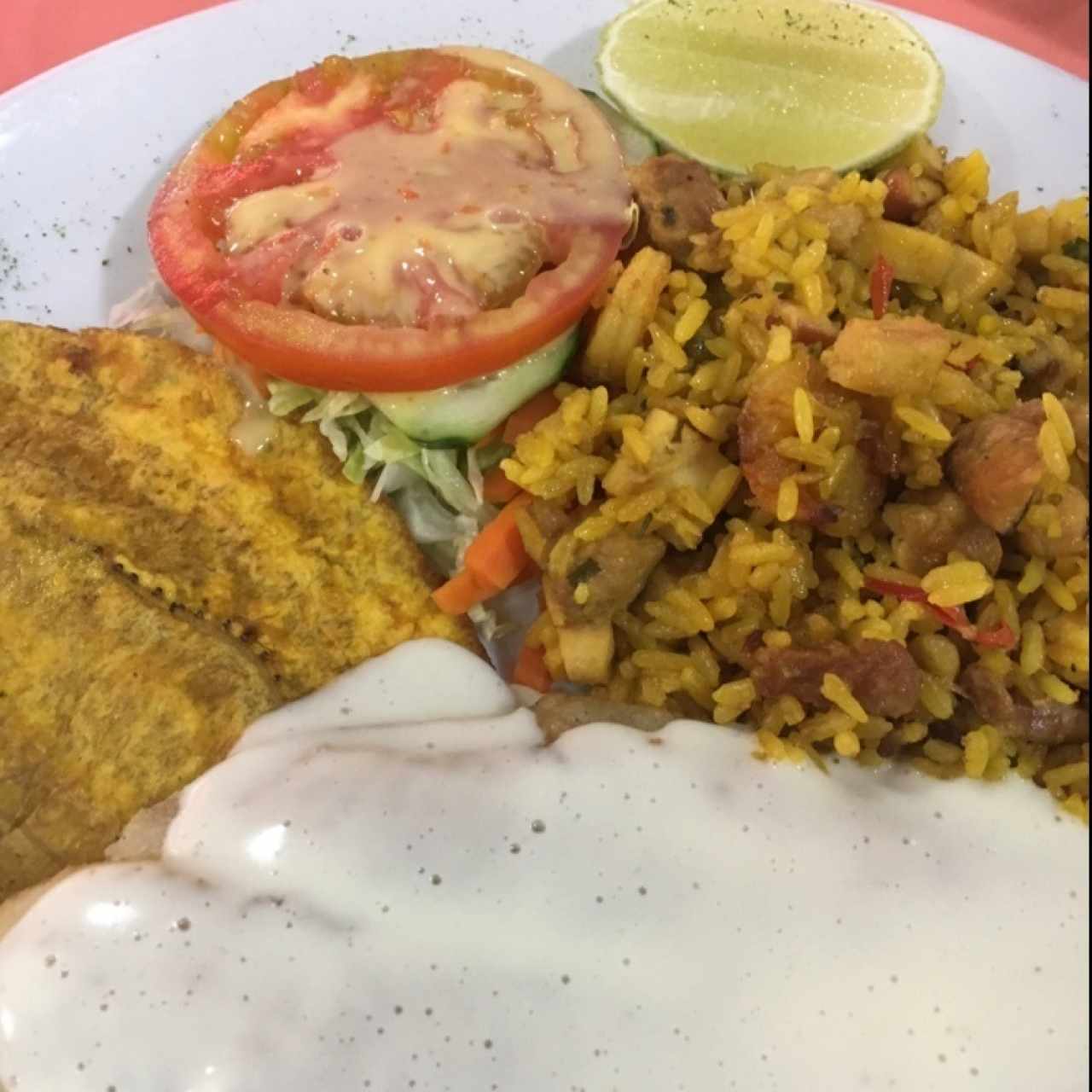 Robalo con paella