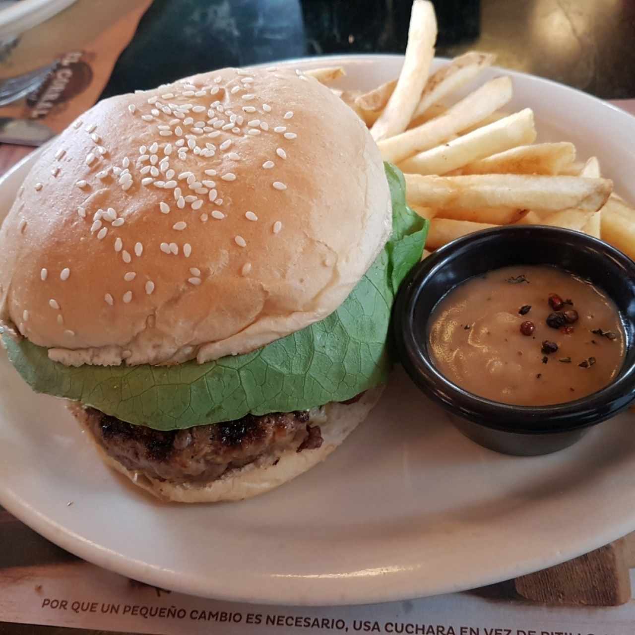 Hamburguesa de queso azul