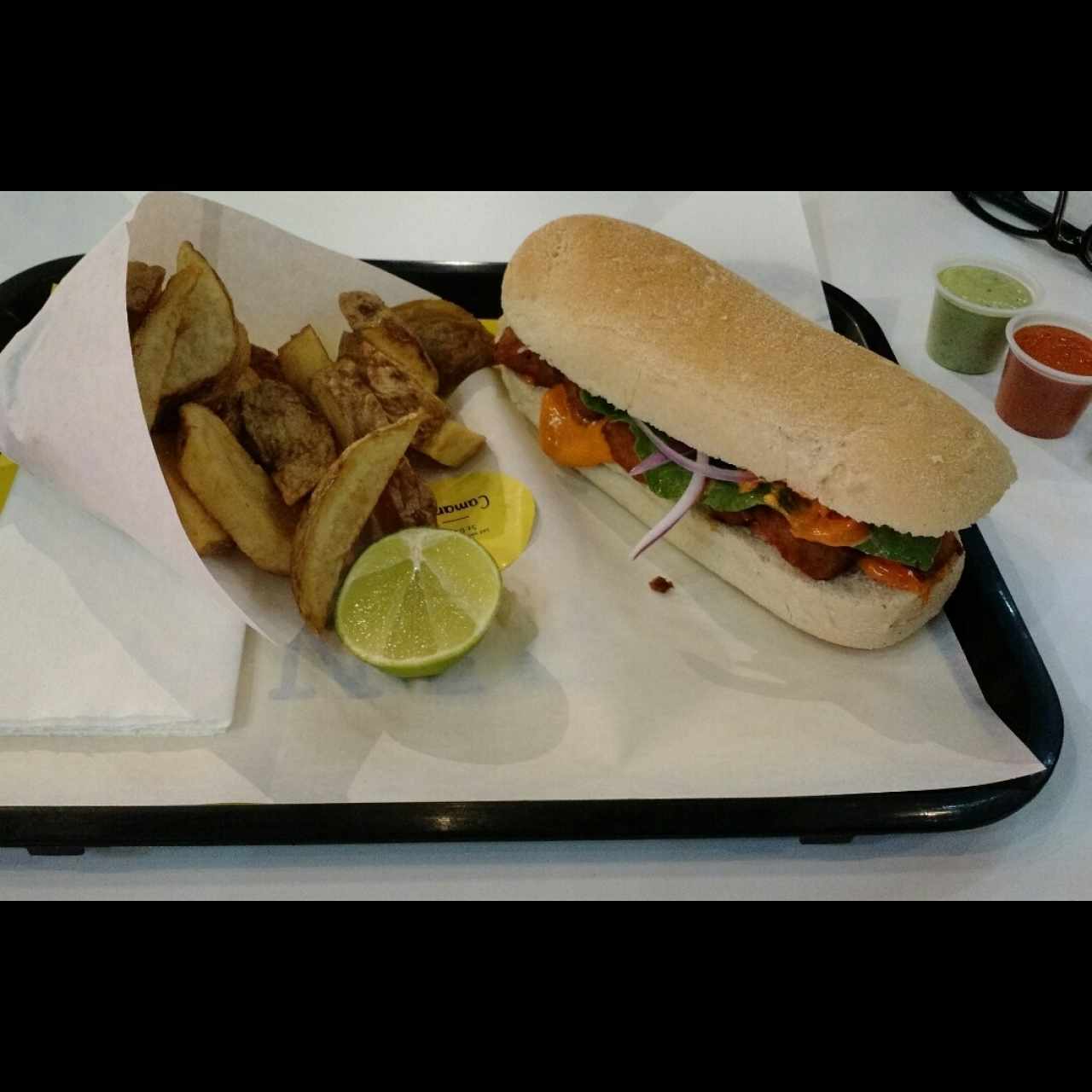 sanduche de camaron