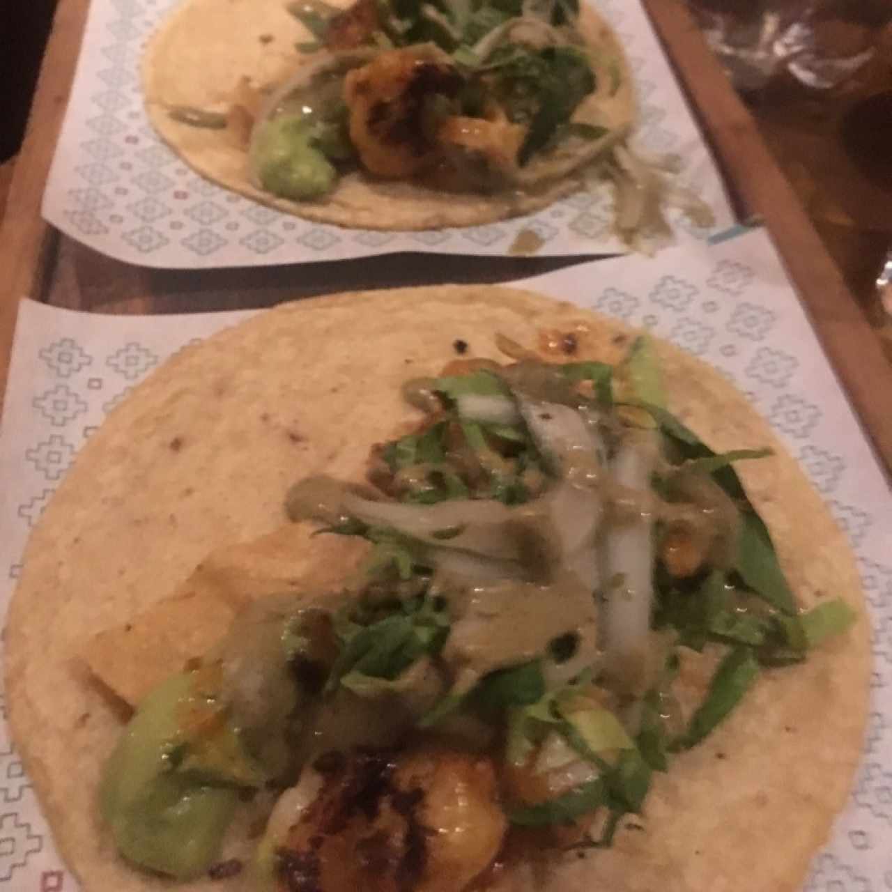 tacos de camarón