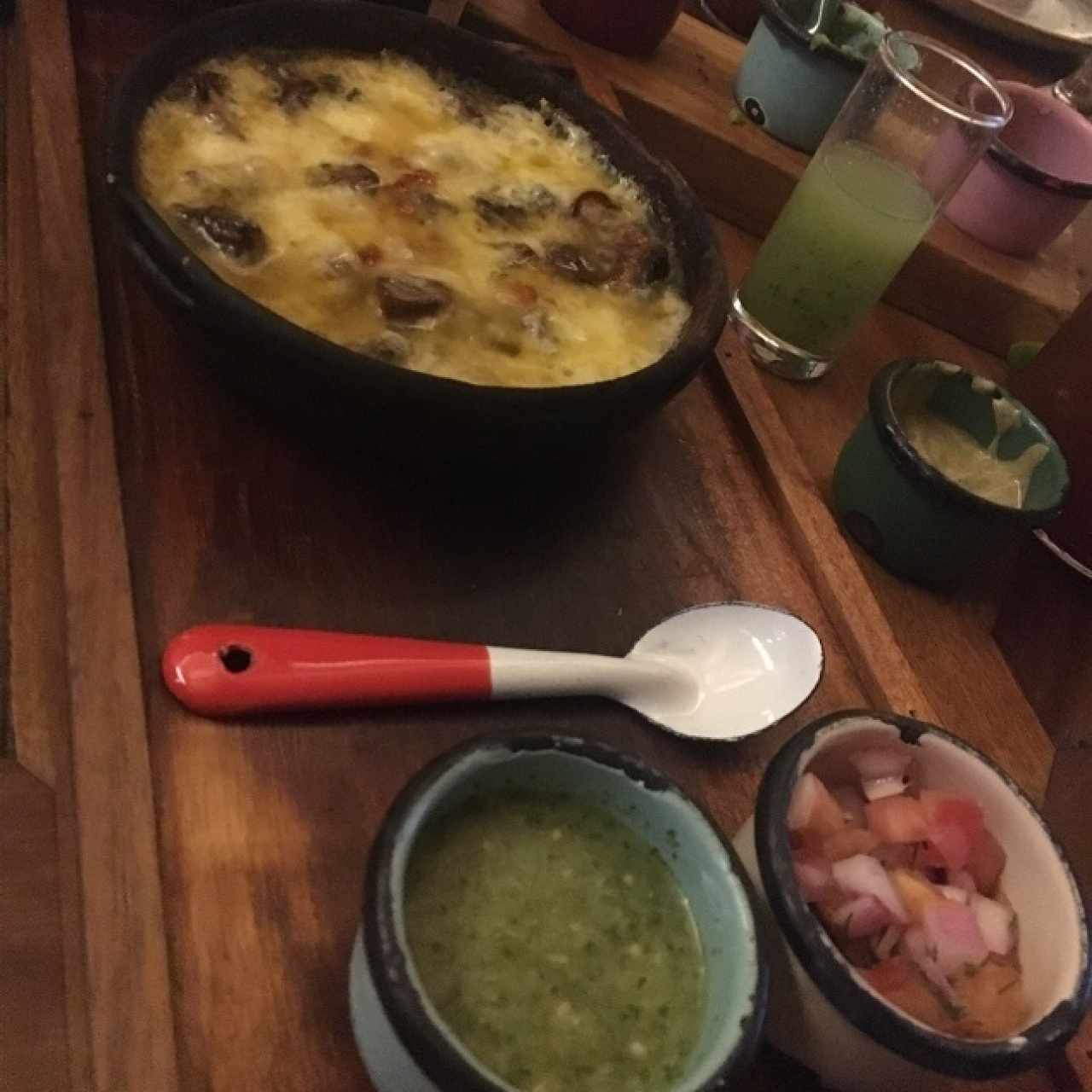 cazuelita de champiñones y queso
