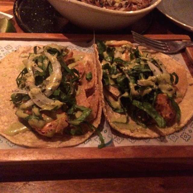 Tacos de camarón