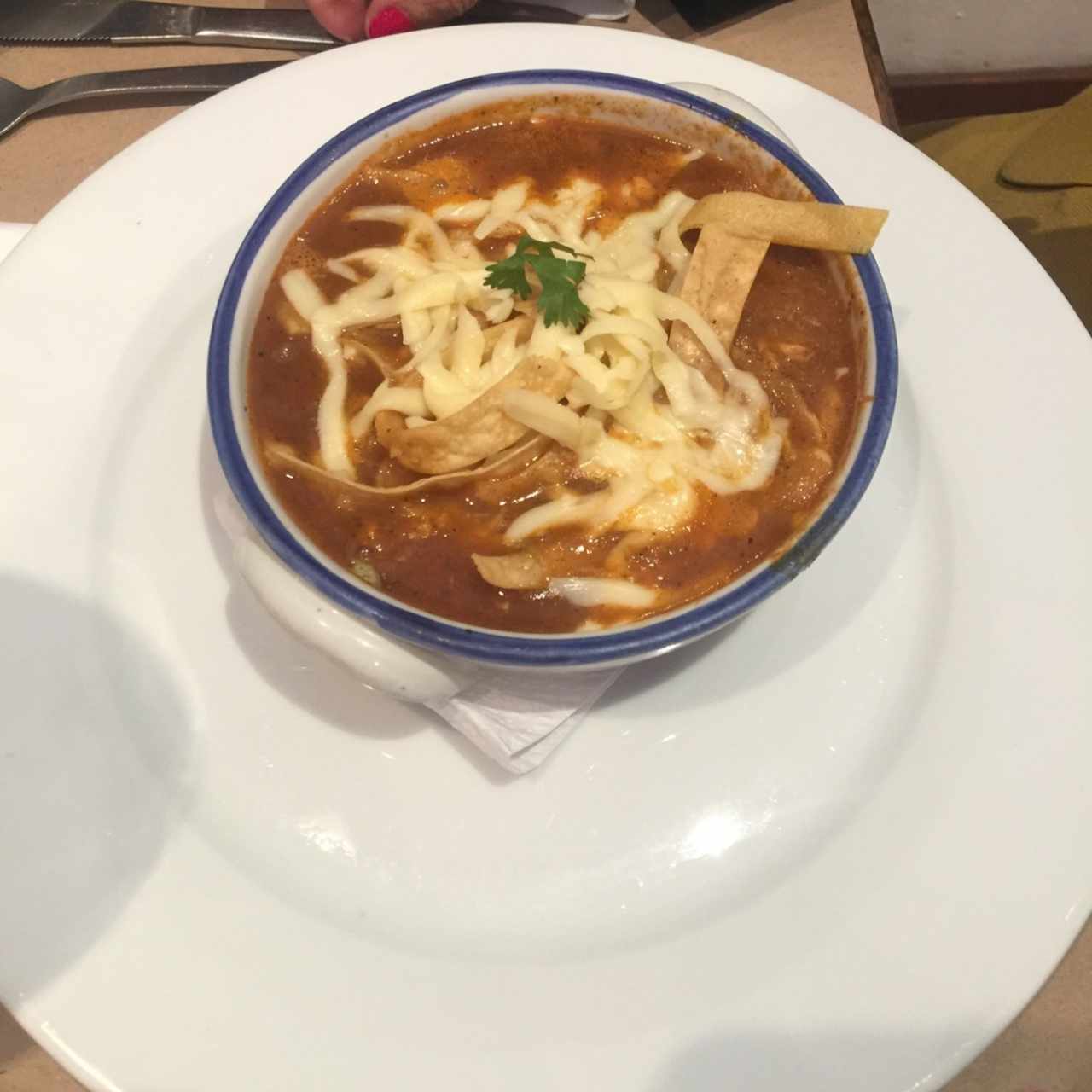 sopa de tortillas
