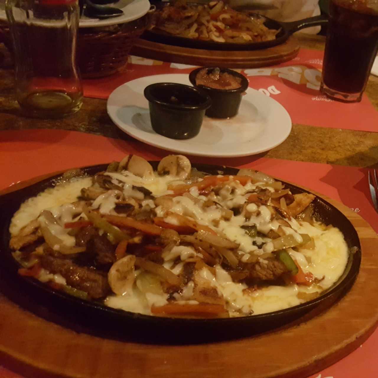 fajitas mixtas con queso