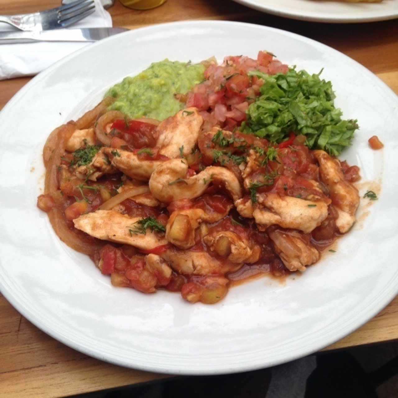 fajitas de pollo