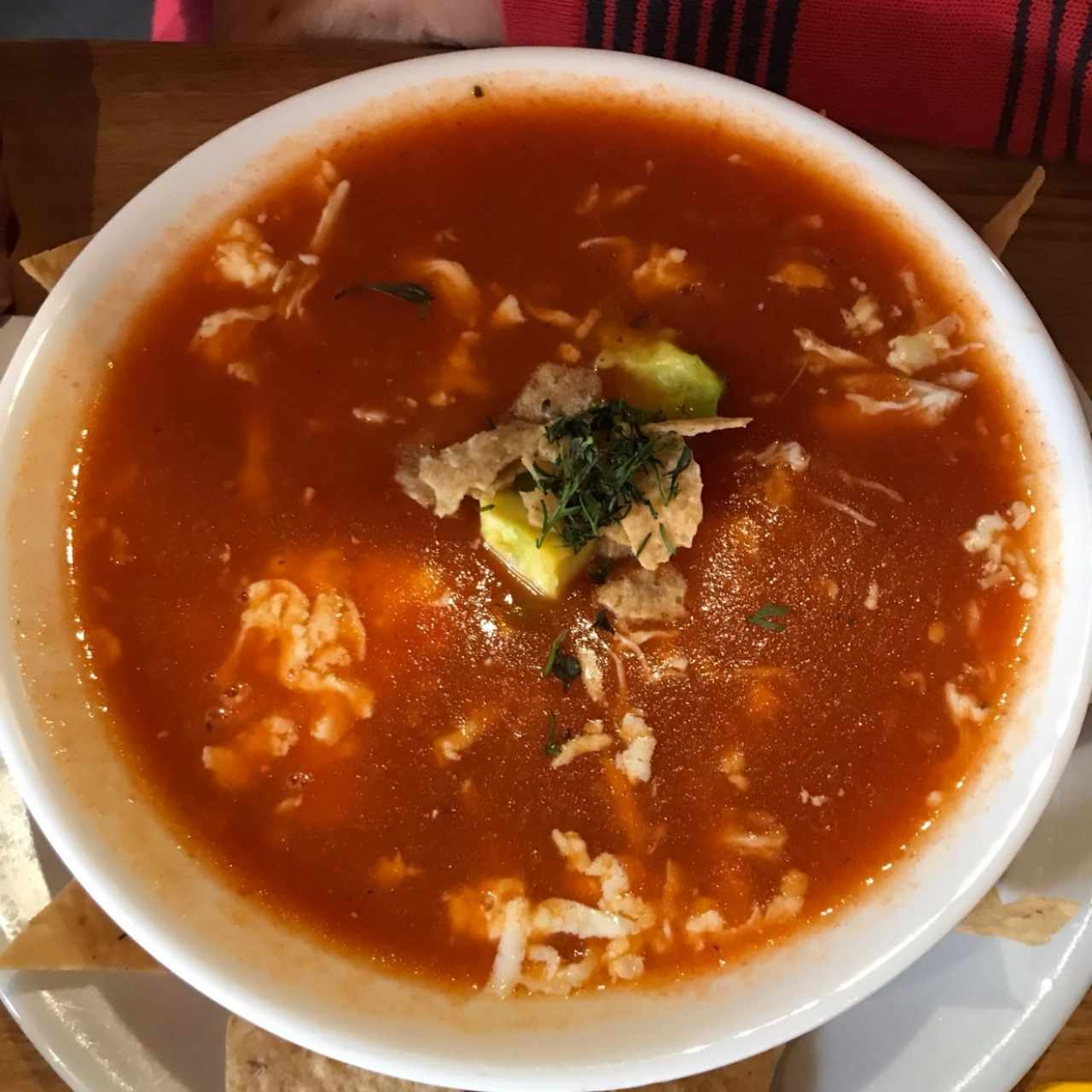 Sopa de tortillas