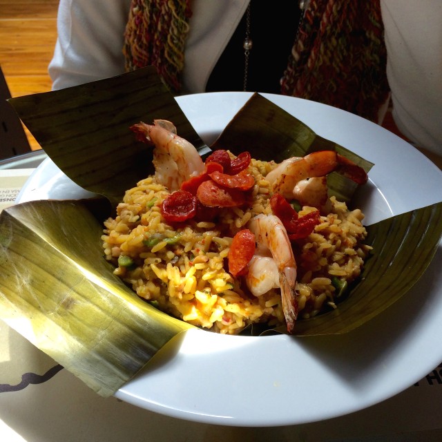 Arroz Caldoso del Pacífico en leche de coco