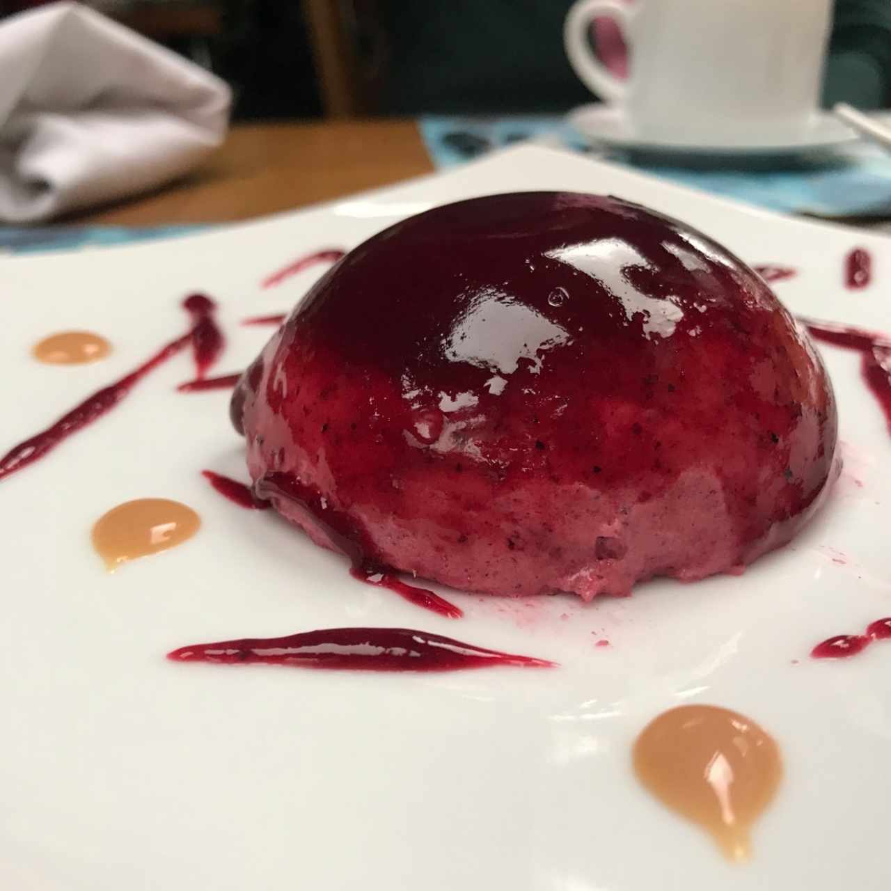 mousse de frutos rojos
