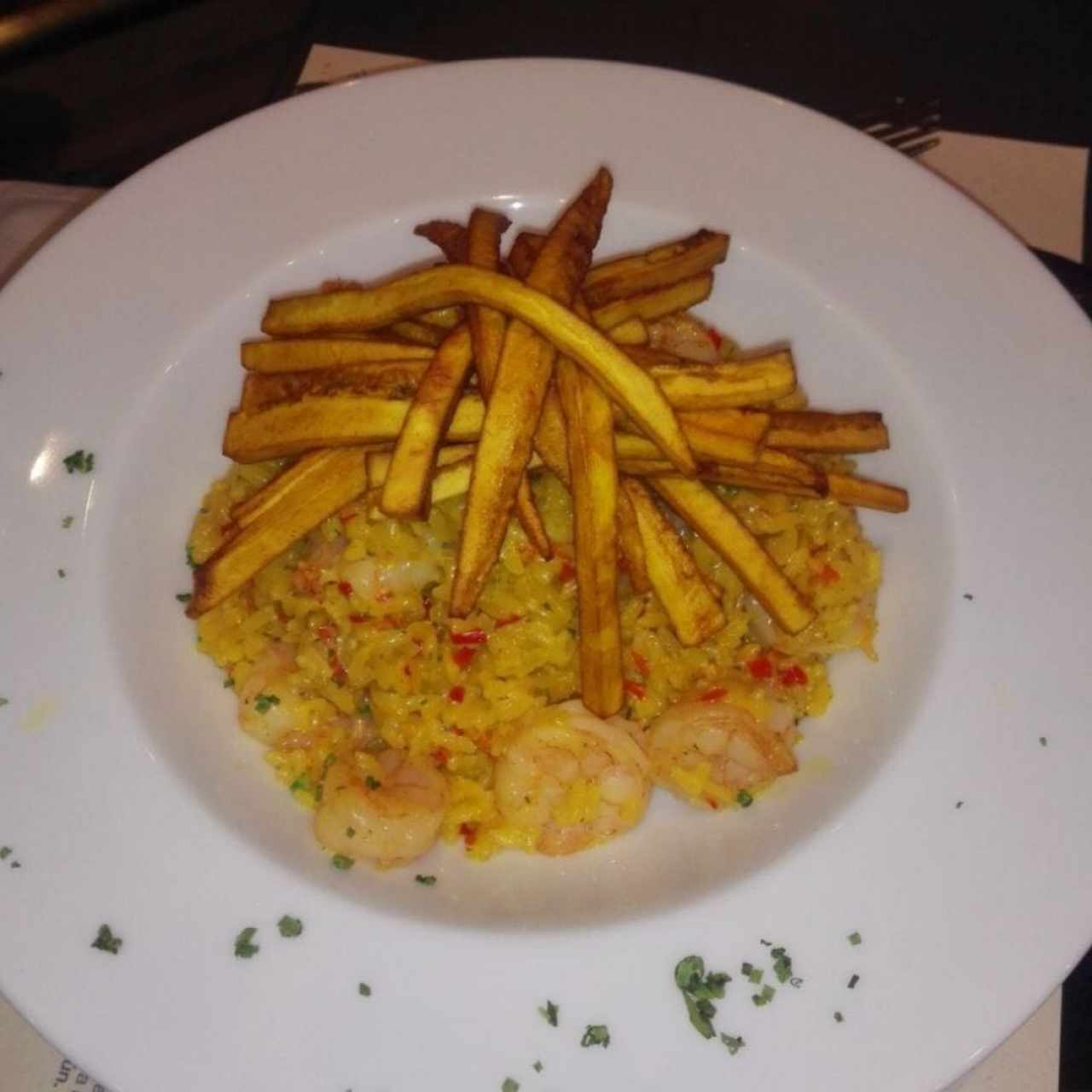 Arroz con camarones