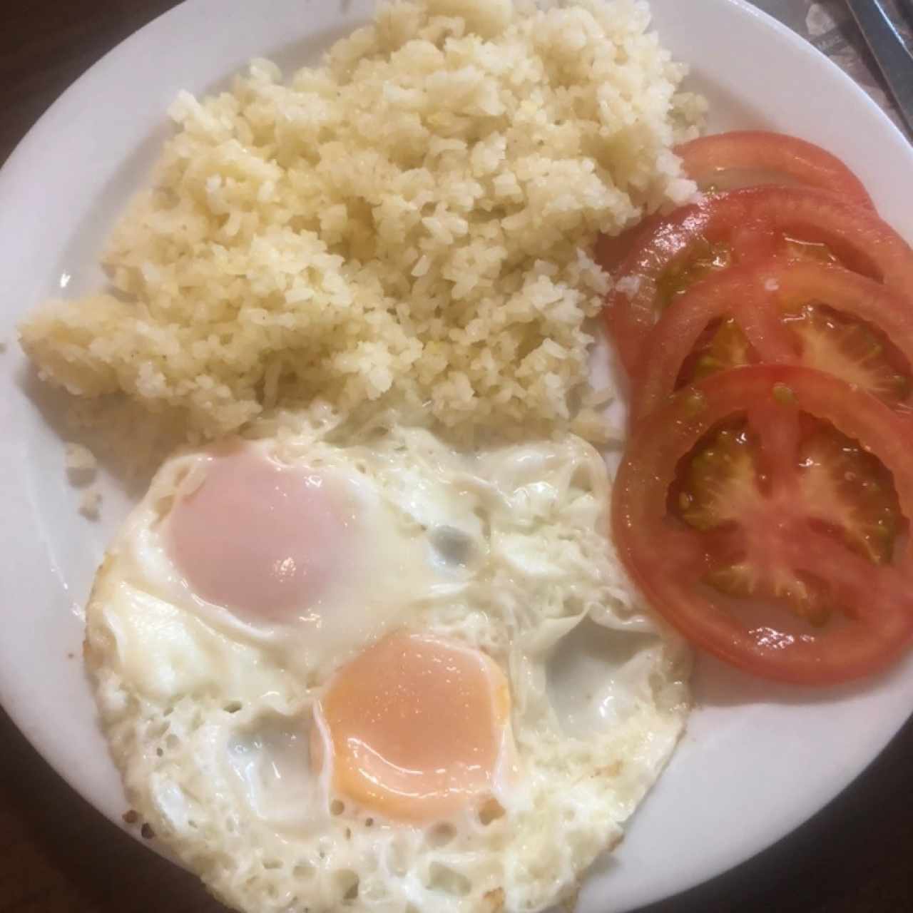 arroz con huevo