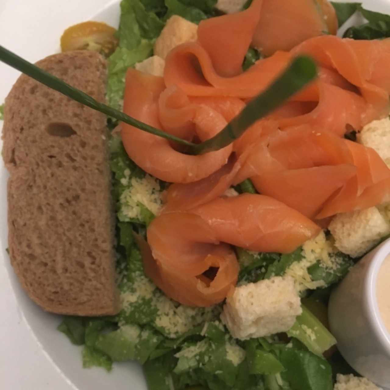 Ensalada Cesar con Salmon