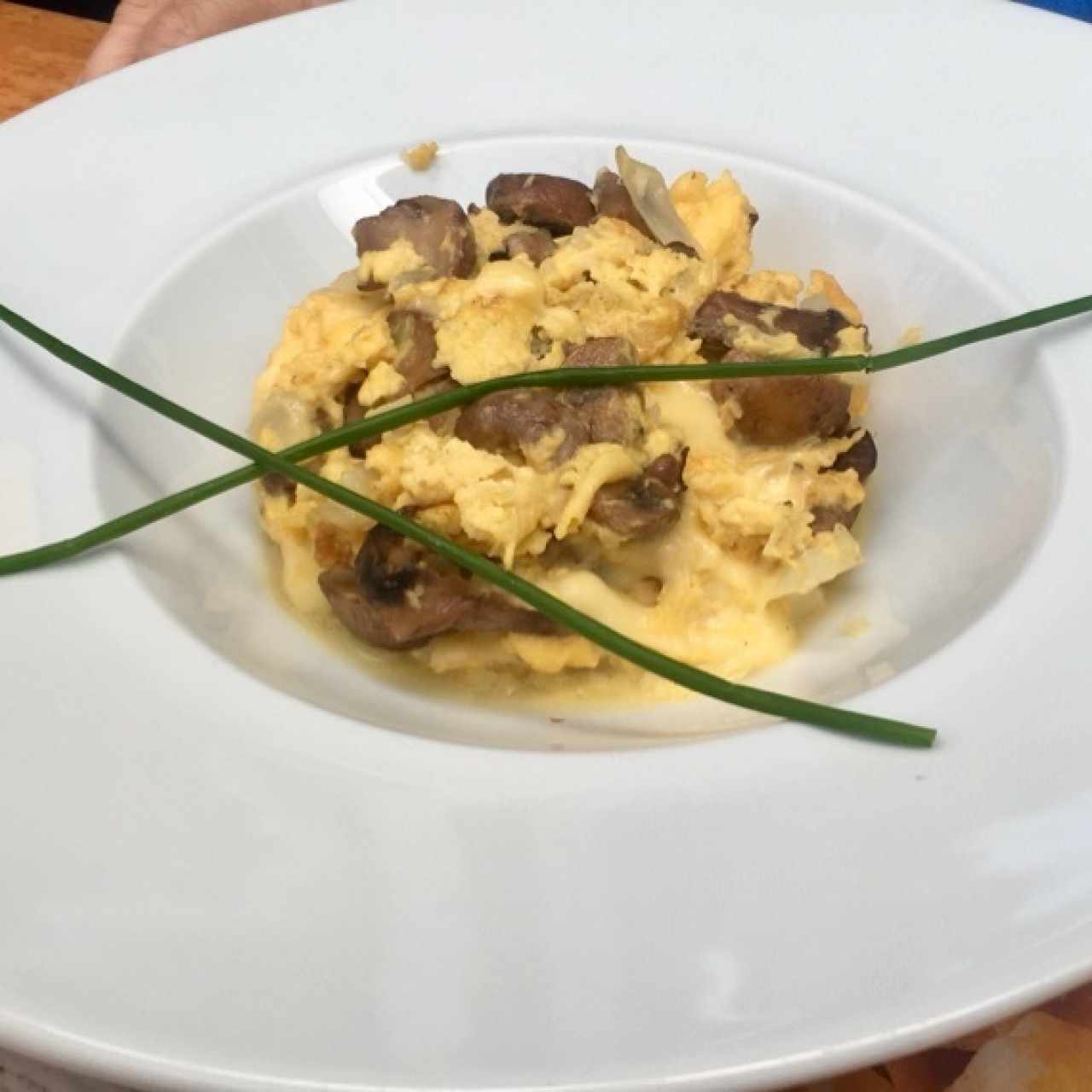 Huevos Revueltos con Champiñones 
