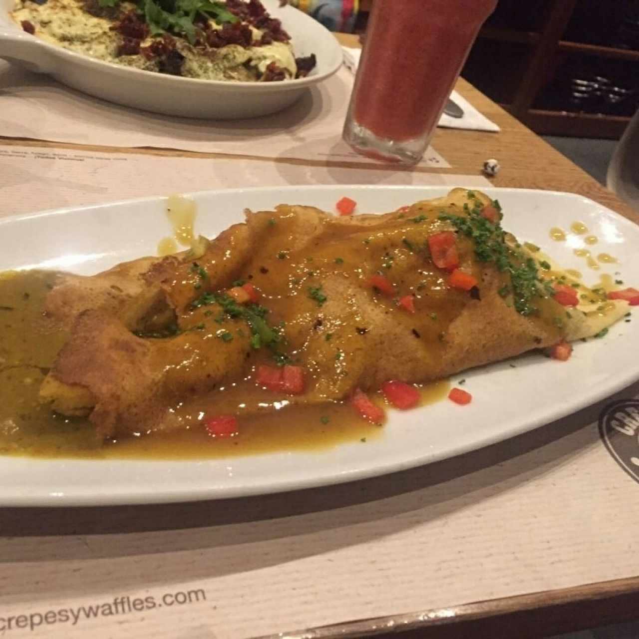 Crepe pollo thai