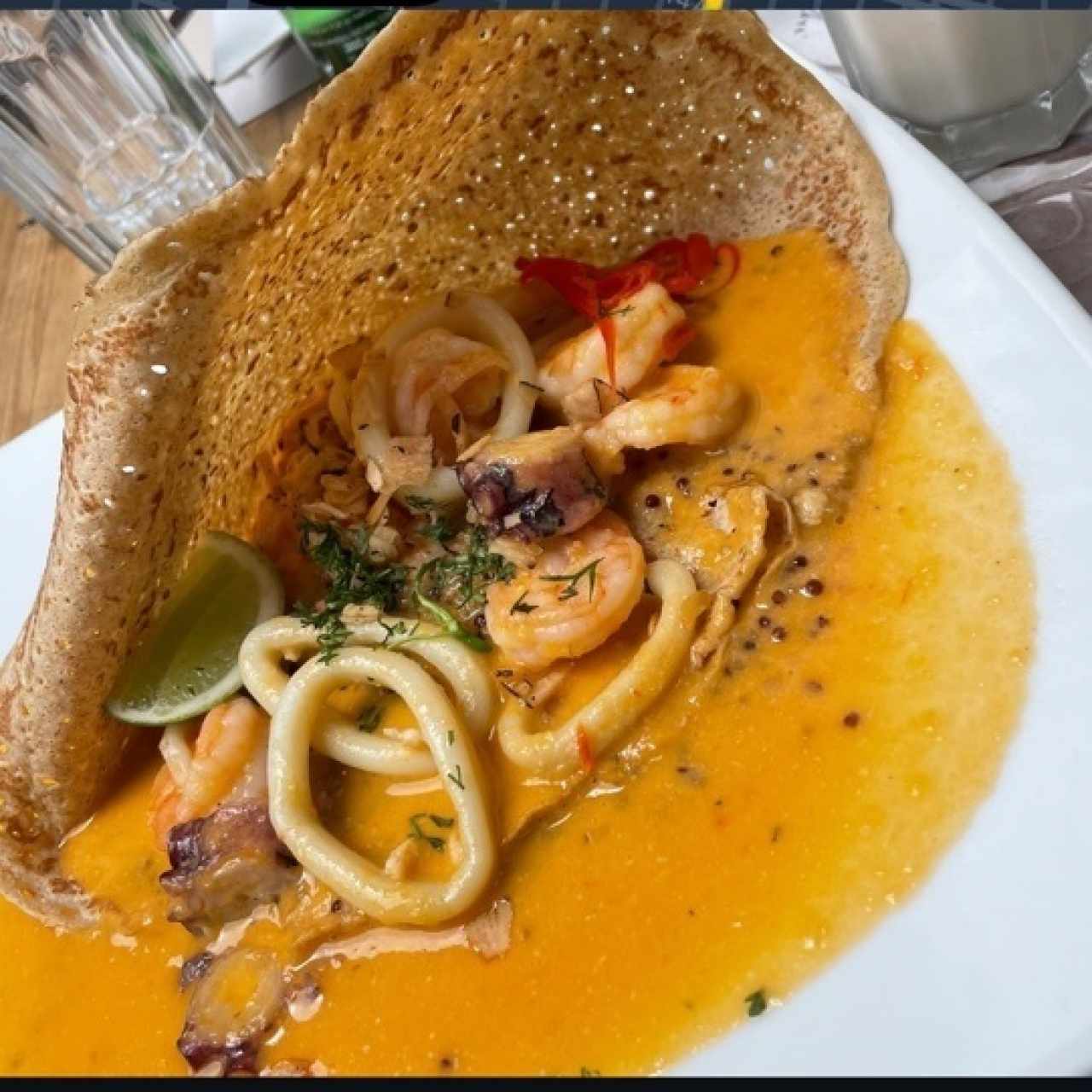 Crepe mar encocado
