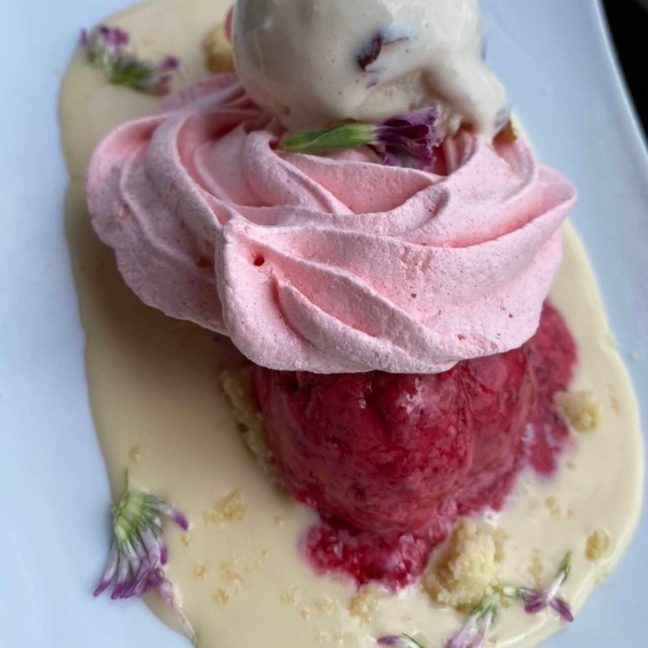 Merengue y helado