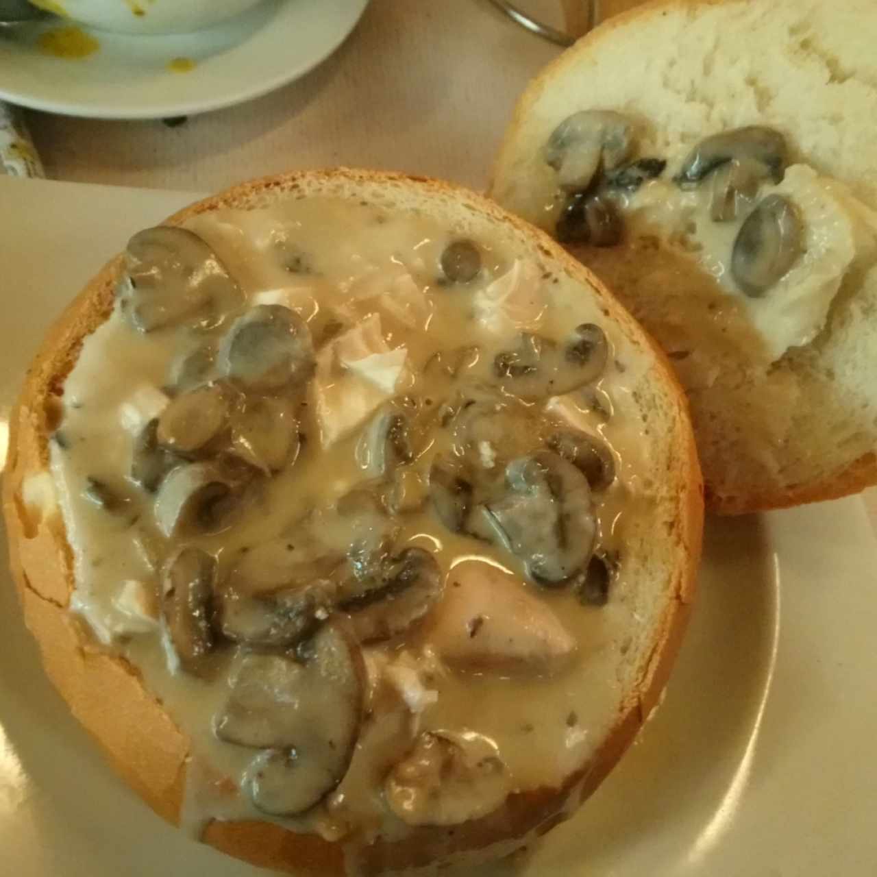 panne cook de pollo, champiñon y queso