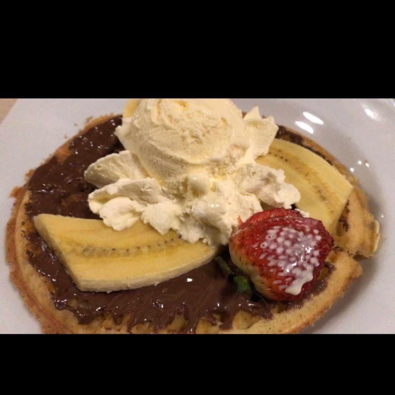 waffle de chocolate 