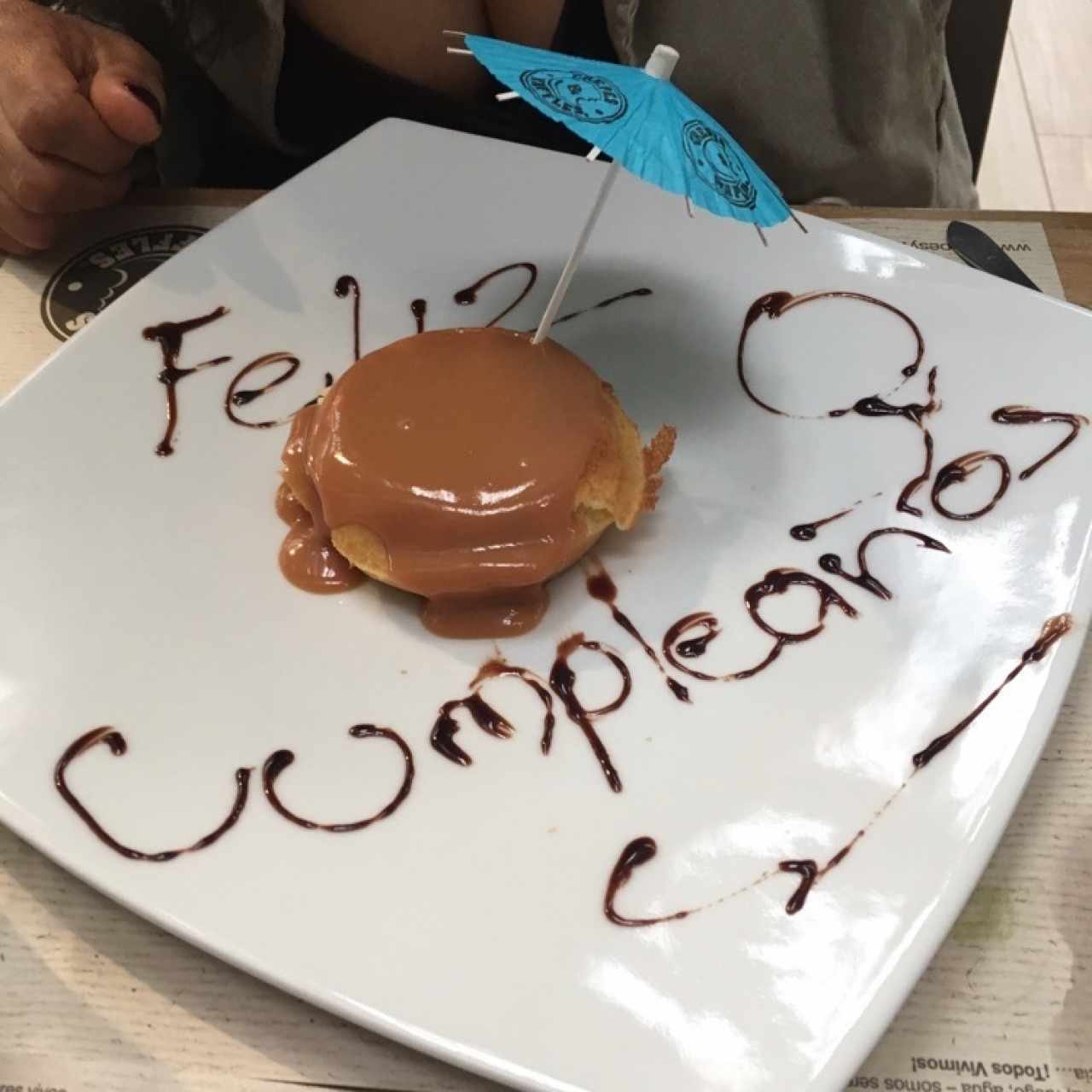 Wafle de cortesía