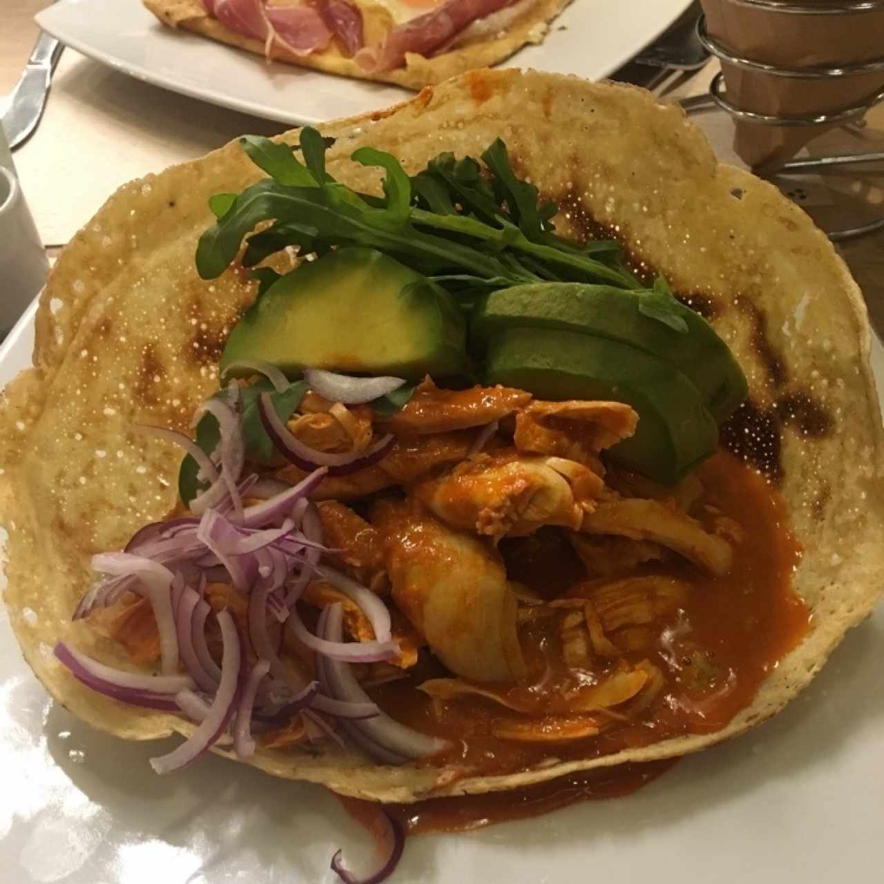 Crepe de pollo al ají panka