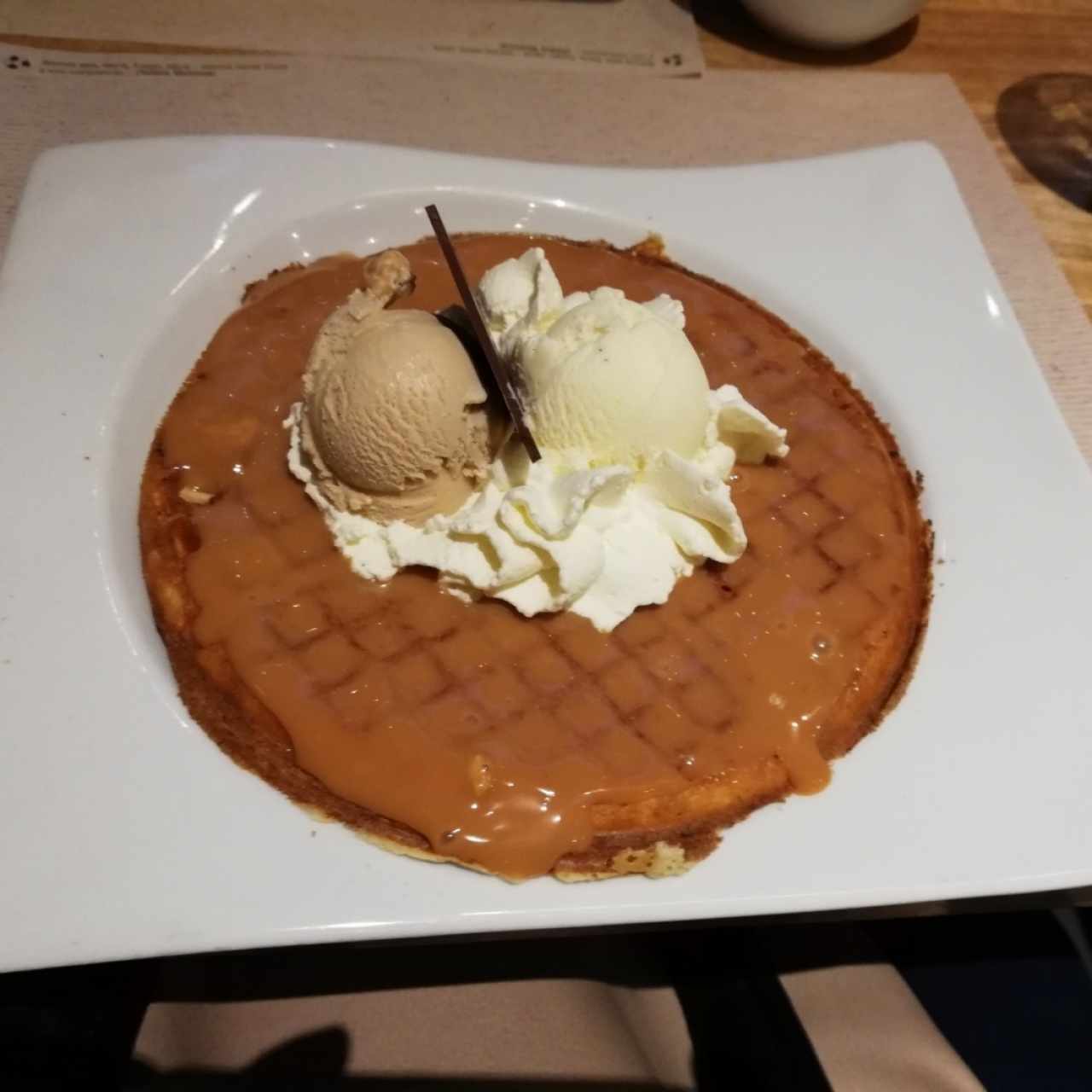 Waffle de arequipe