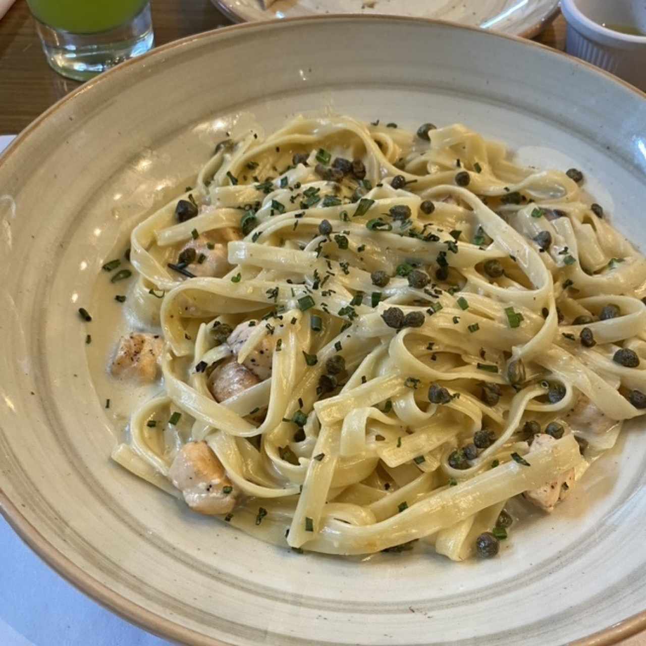 Pasta con salmon