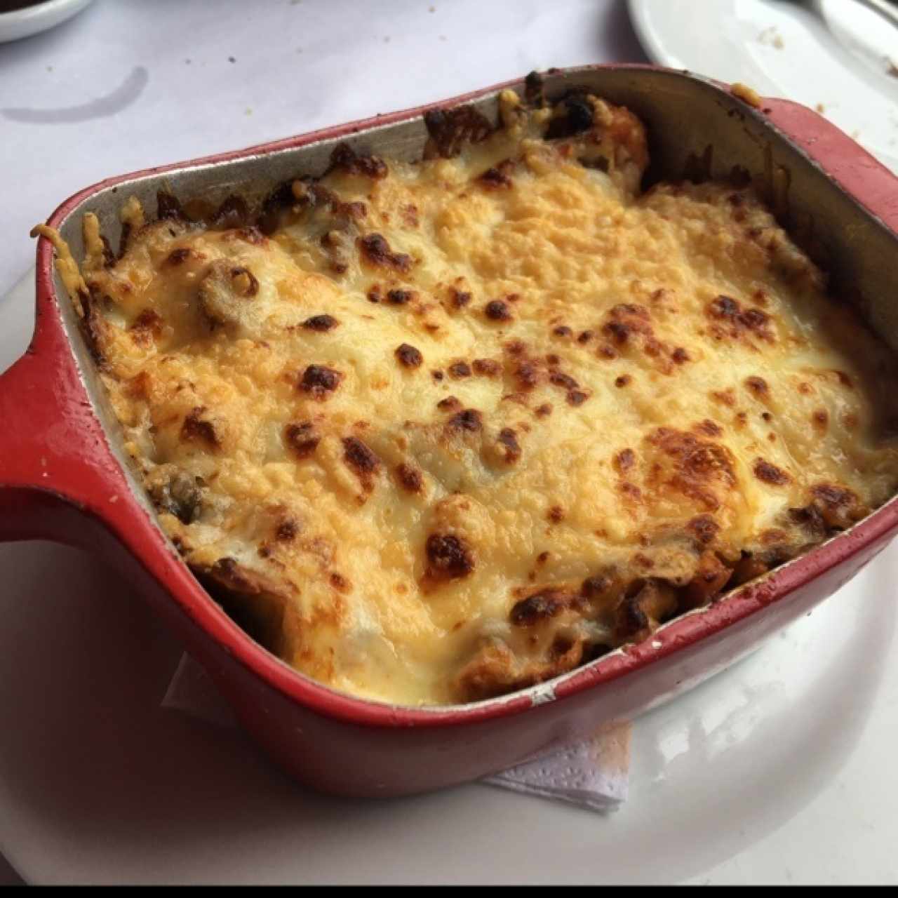 lasagna de pollo en salsa pomodoro 