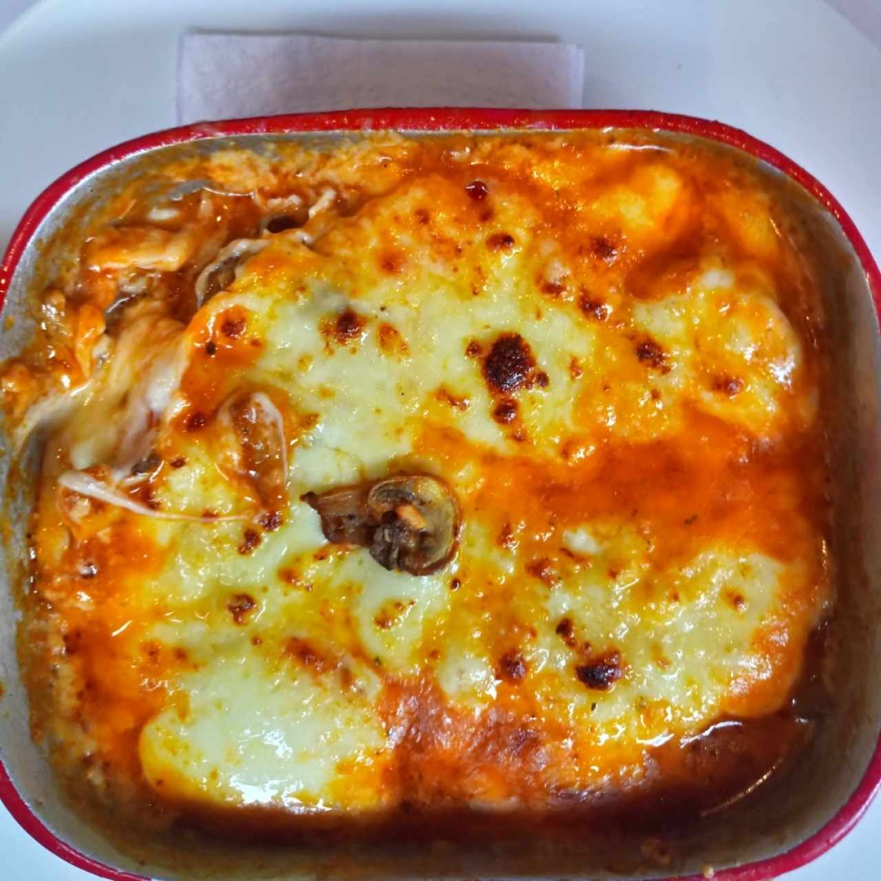 lasaña mixta. 