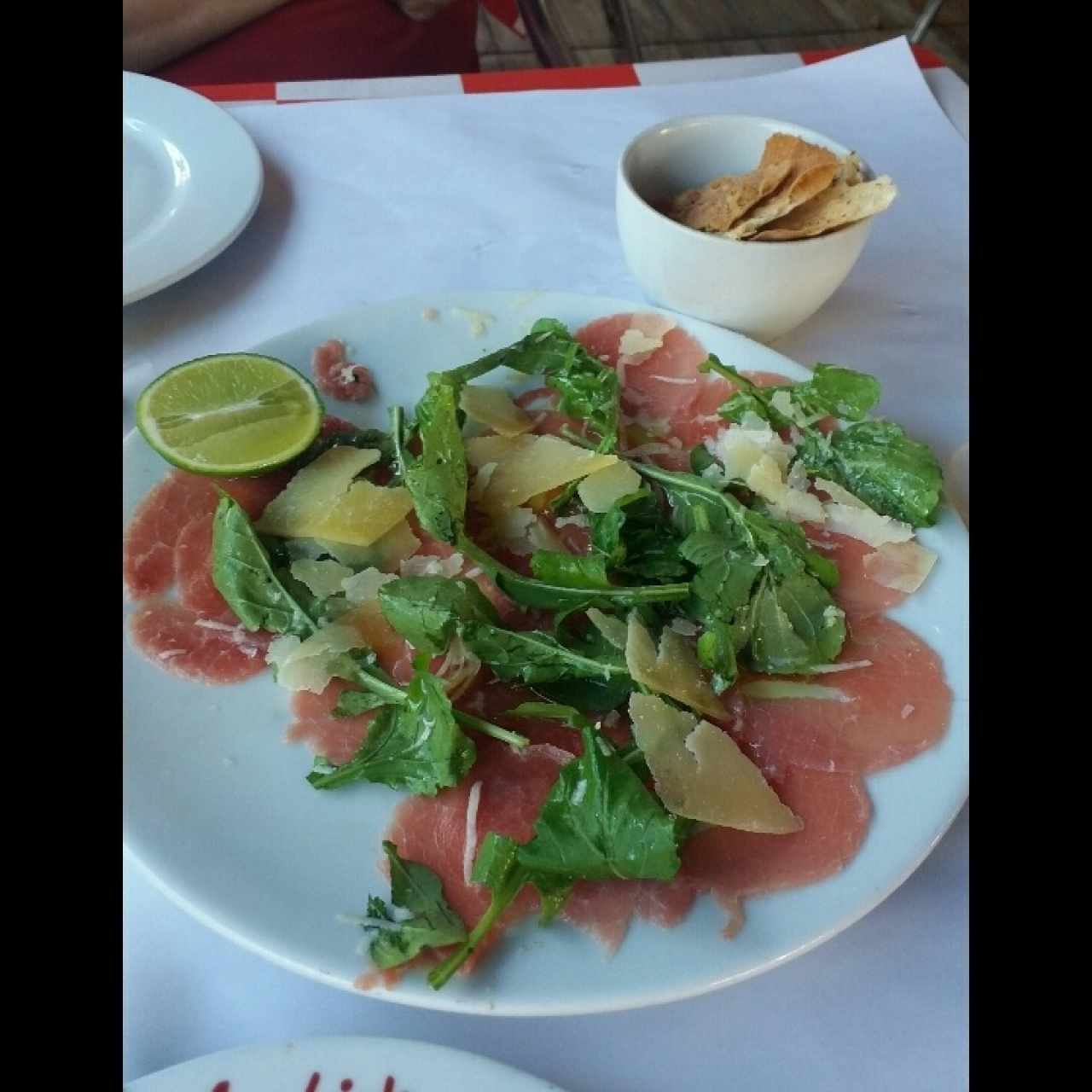 Carpaccio de res