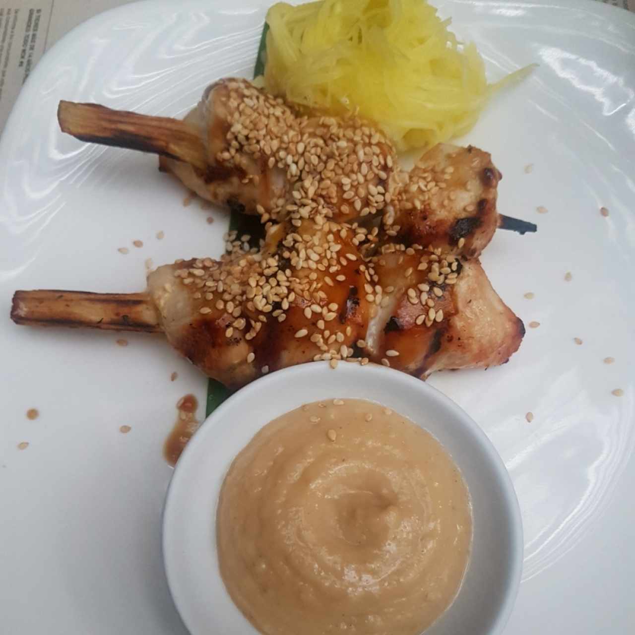 yakitori de pollo