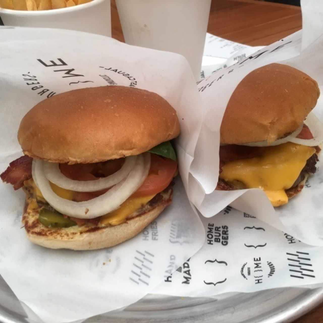 Hamburguesas con Queso y Tocineta 
