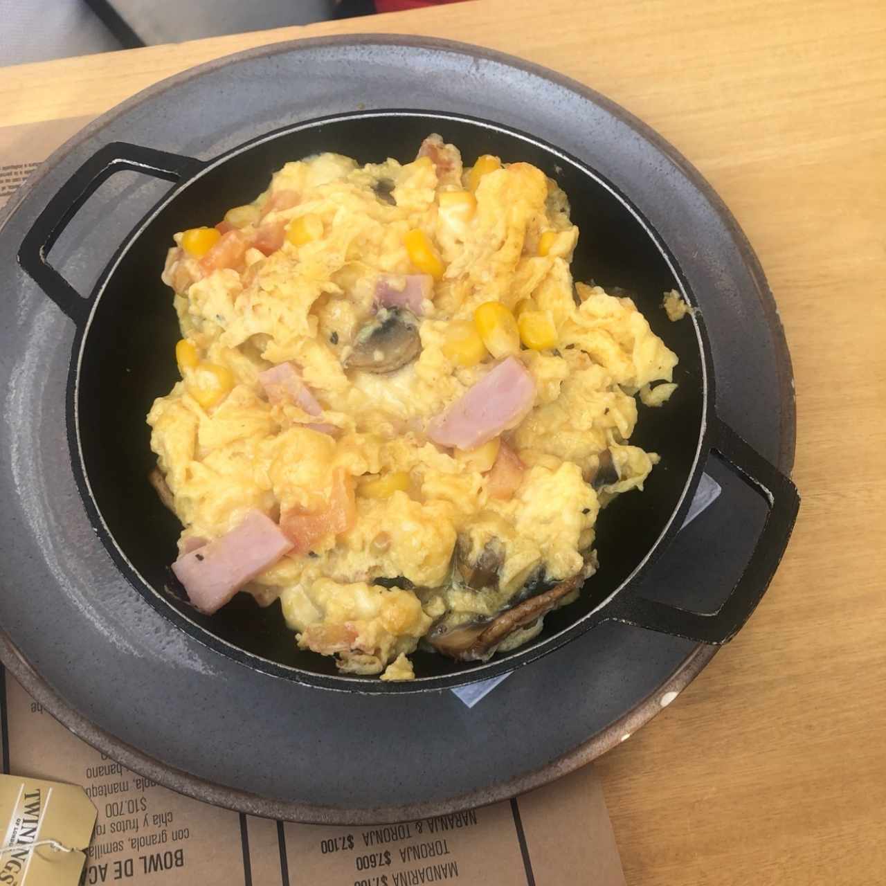 huevos revueltos con todo