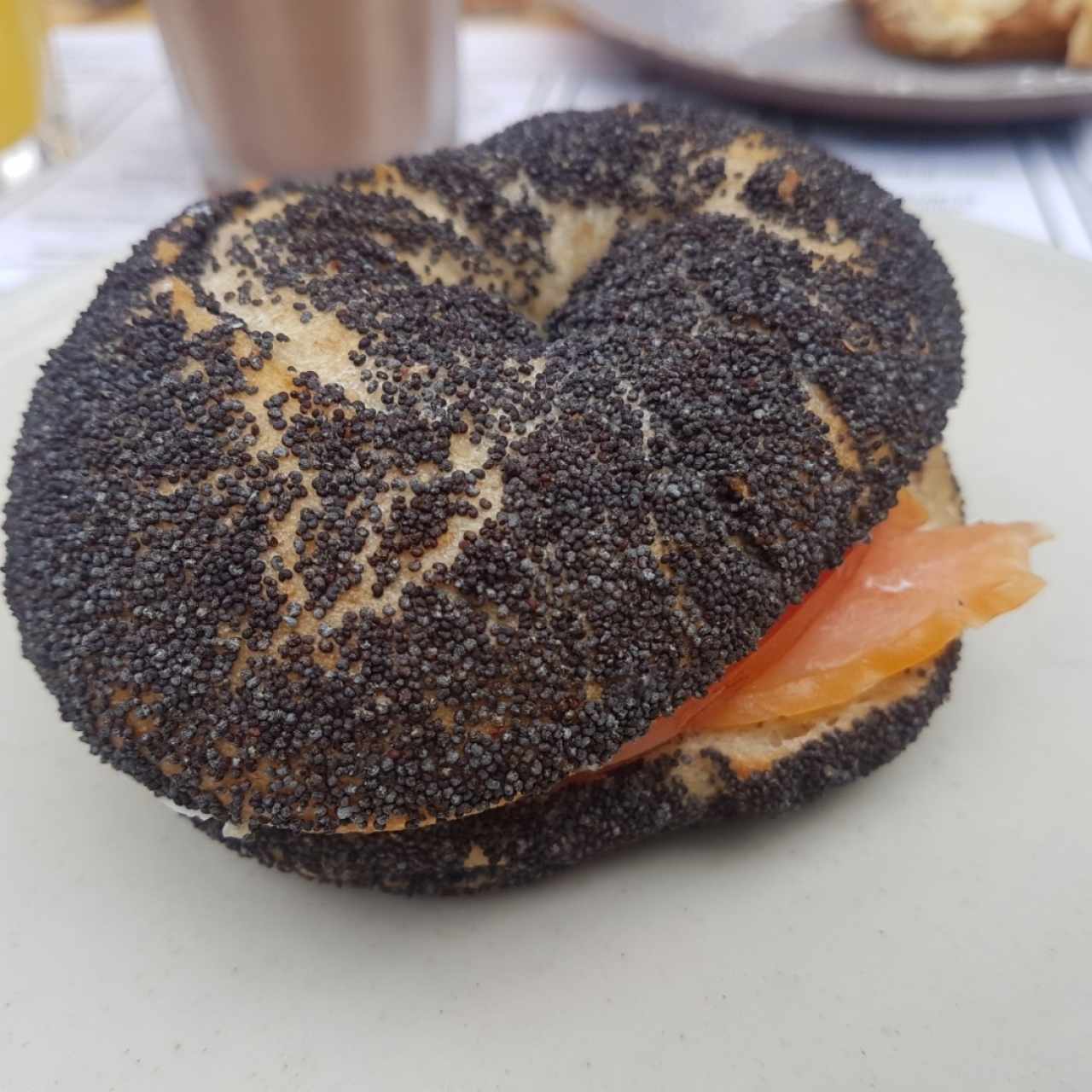 Bagel de salmón