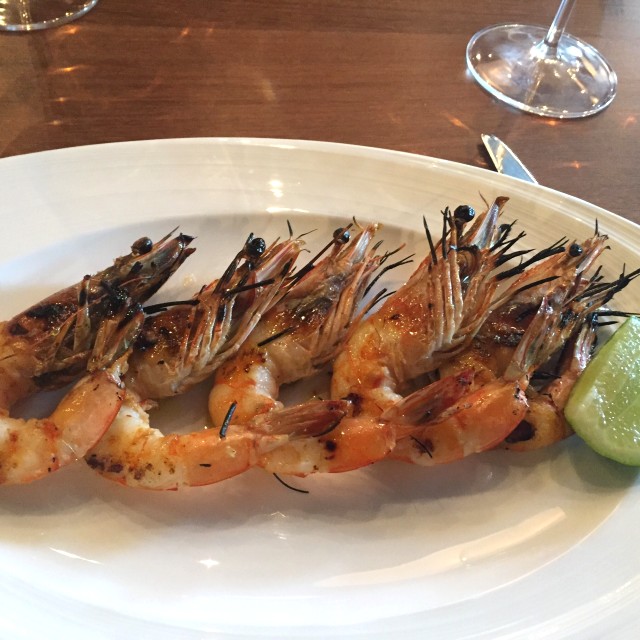 Langostinos a la parrilla
