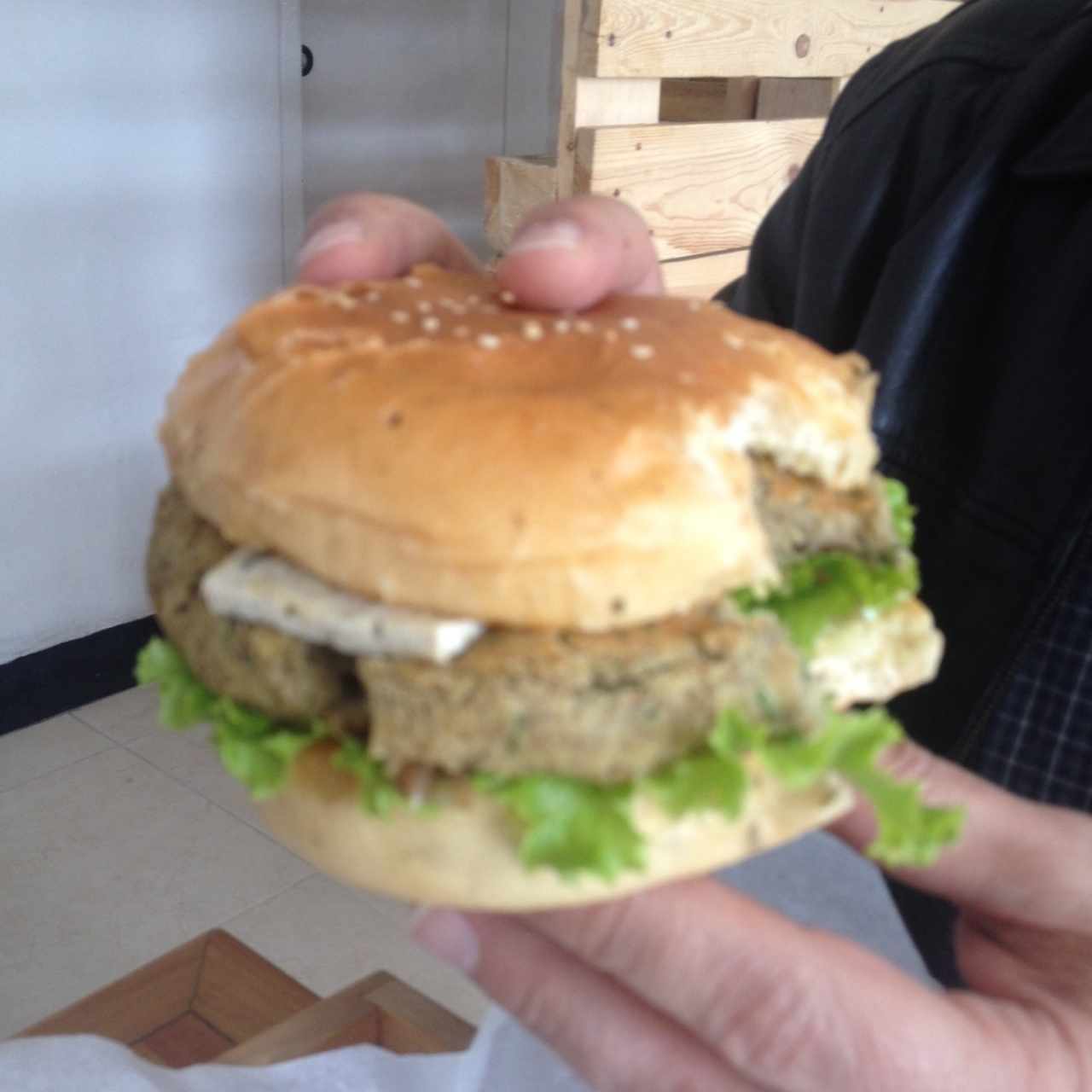 hamburguesa falafel