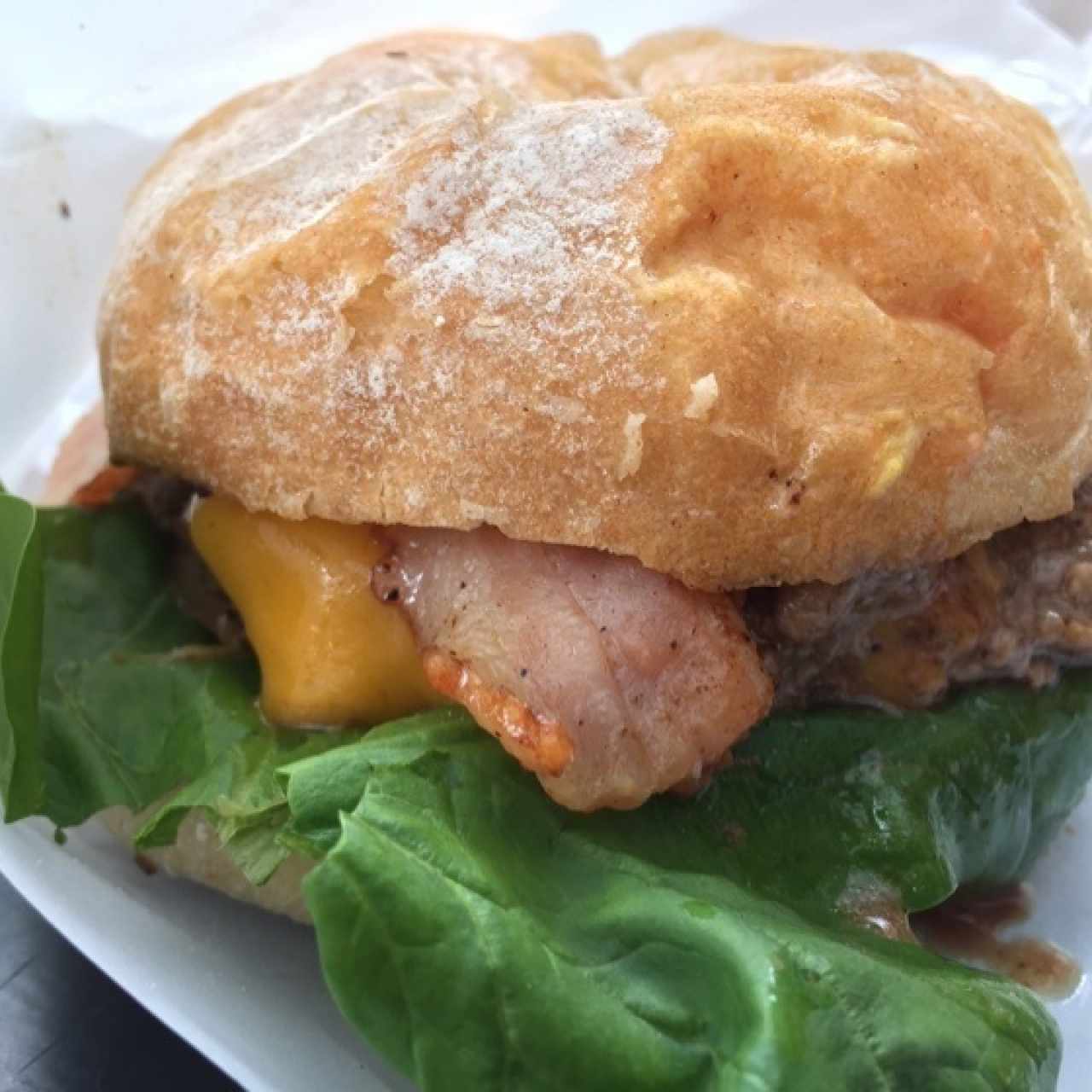 hamburguesa queso y tocineta