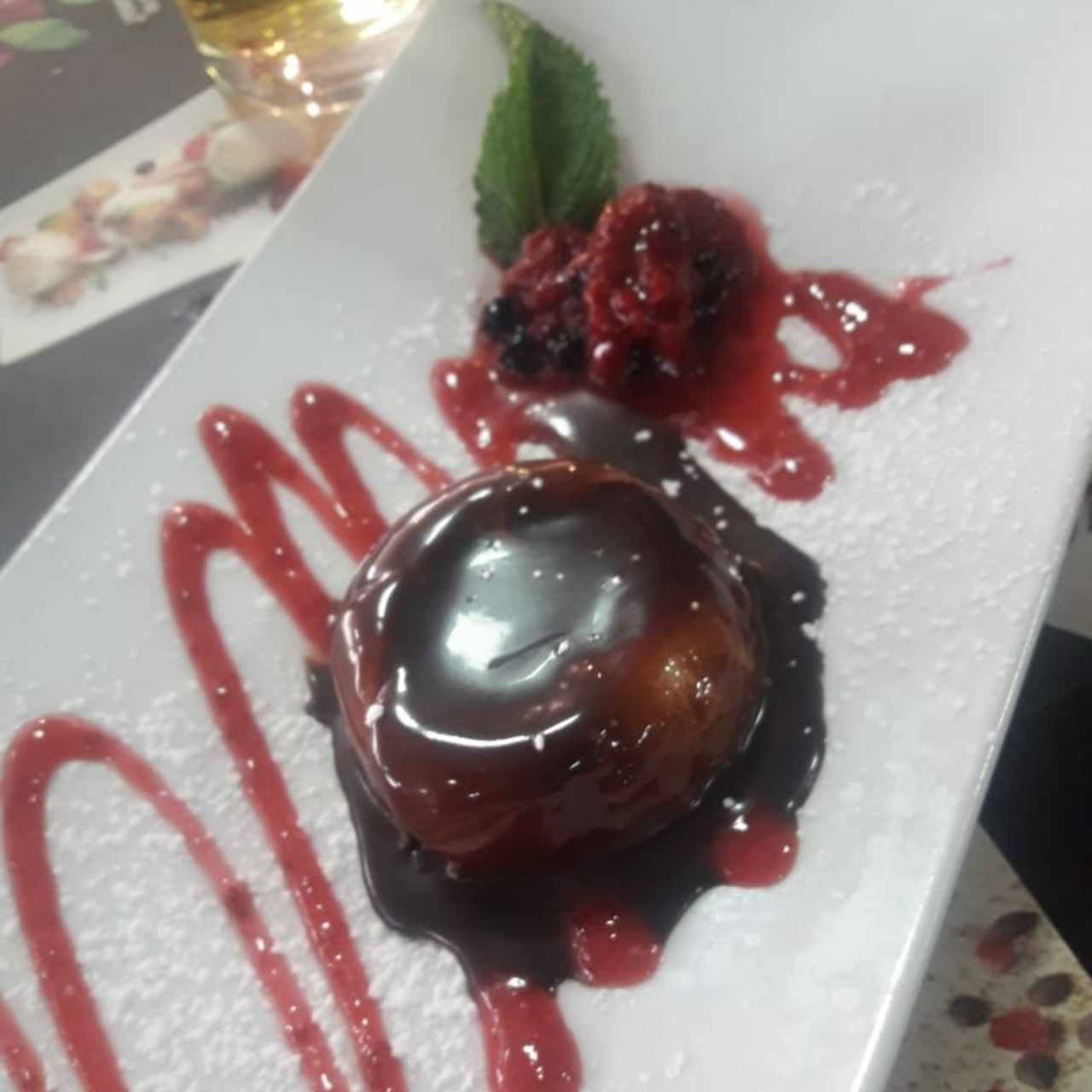 Lychee al chocolate