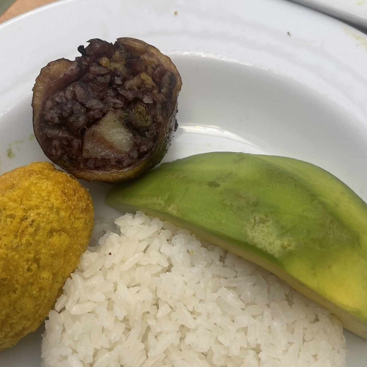 Arros y morcila 
