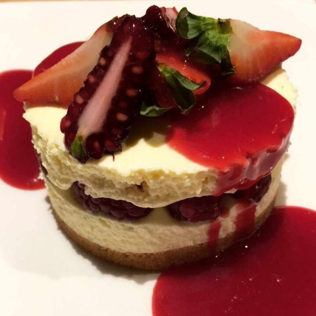cheesecake de frutos rojos 