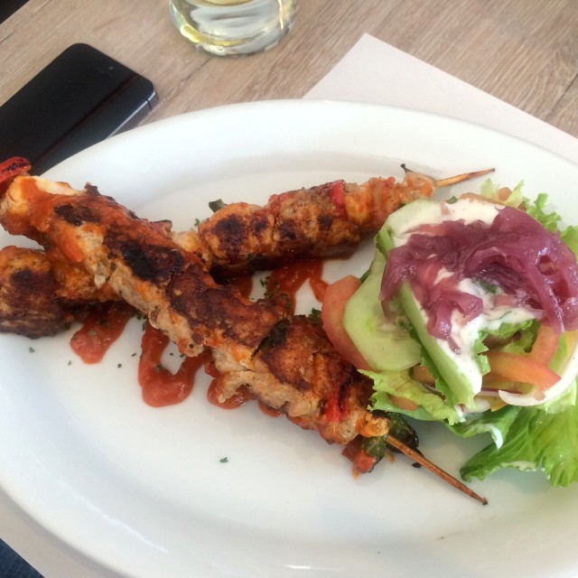 Brochetas de pollo