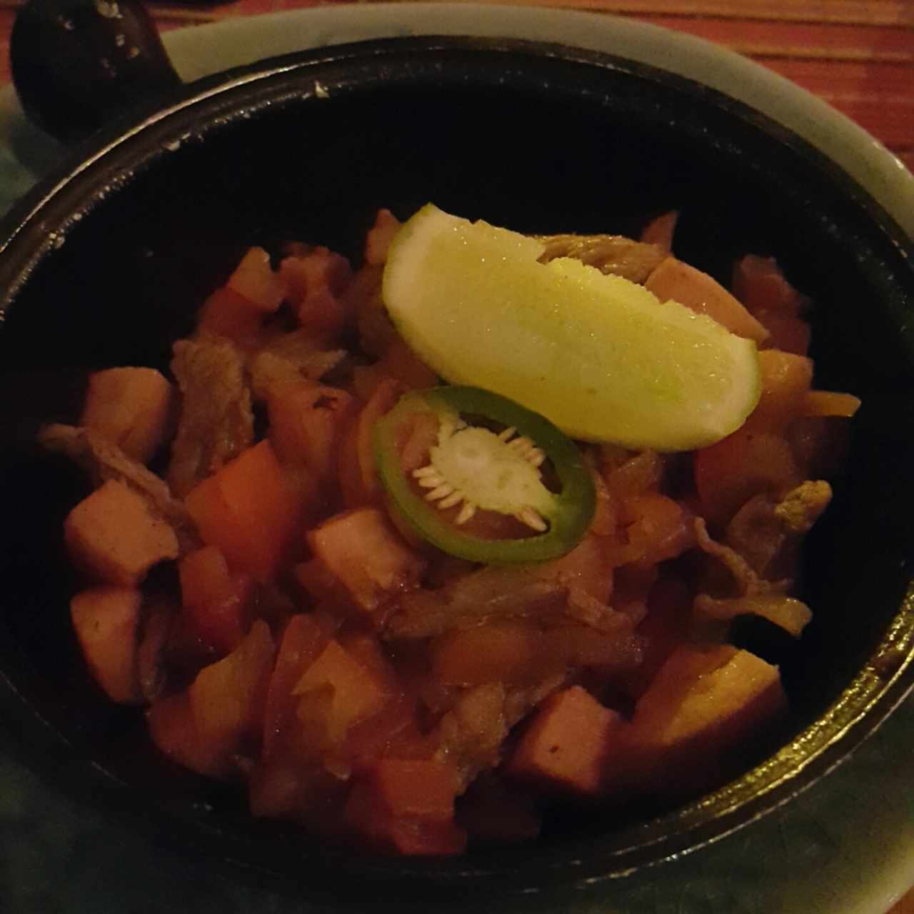 carne y pico de gallo