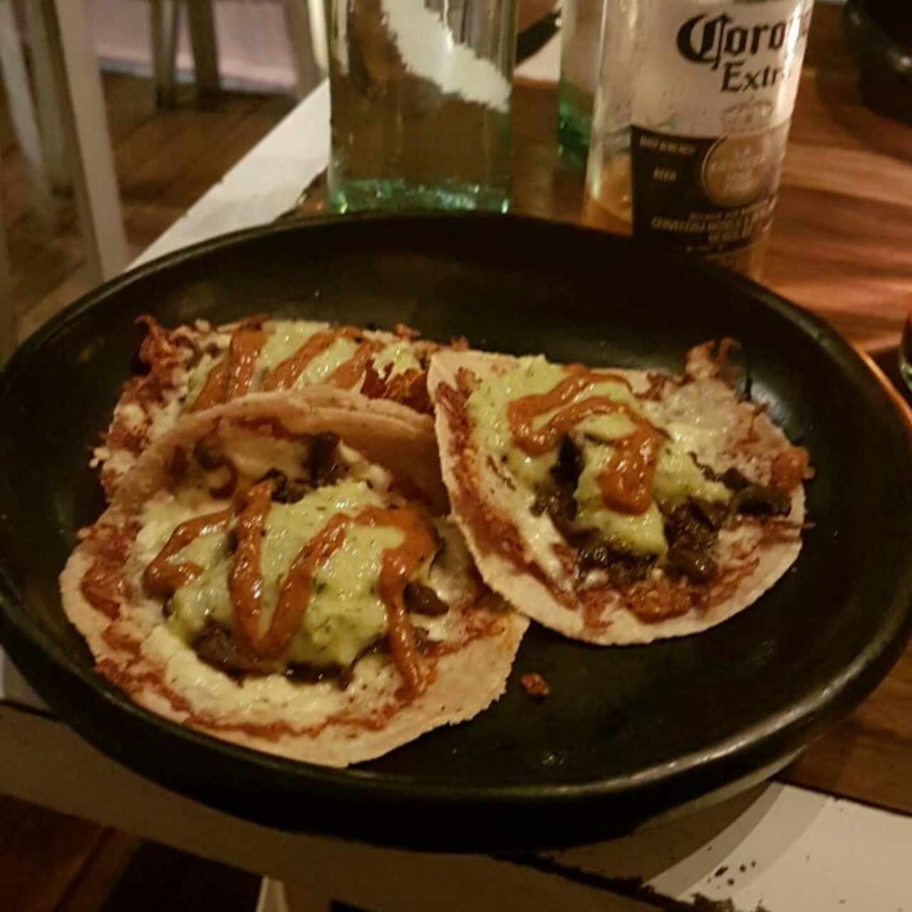 tacos de champiñones y queso