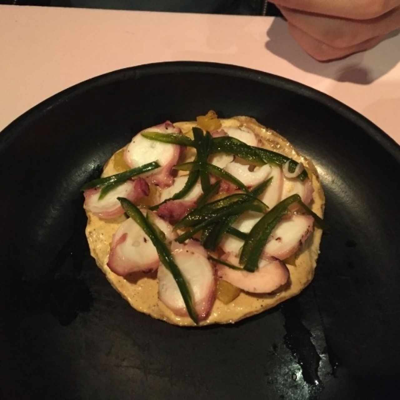tostada de pulpo