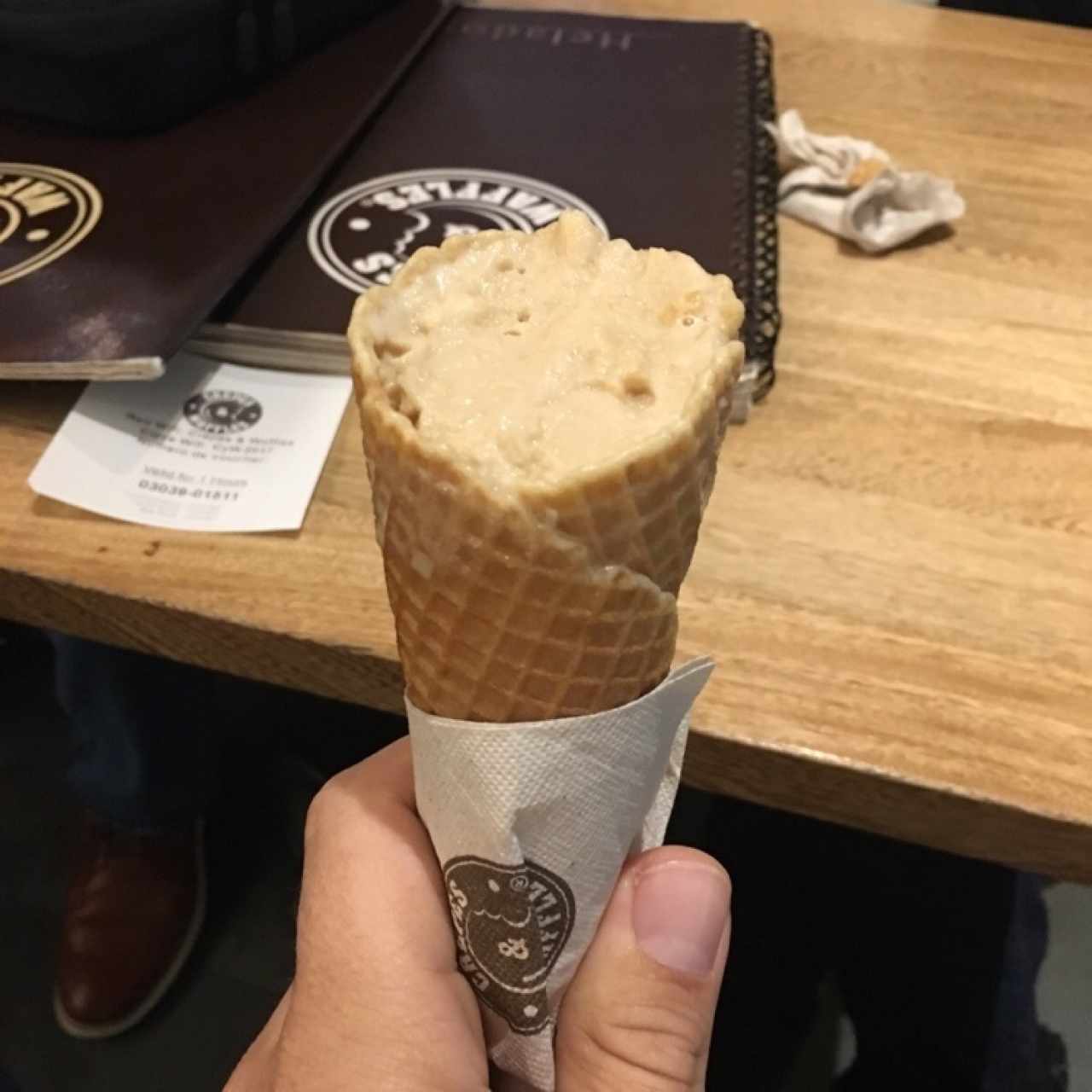 Helado de arequipe y coco 
