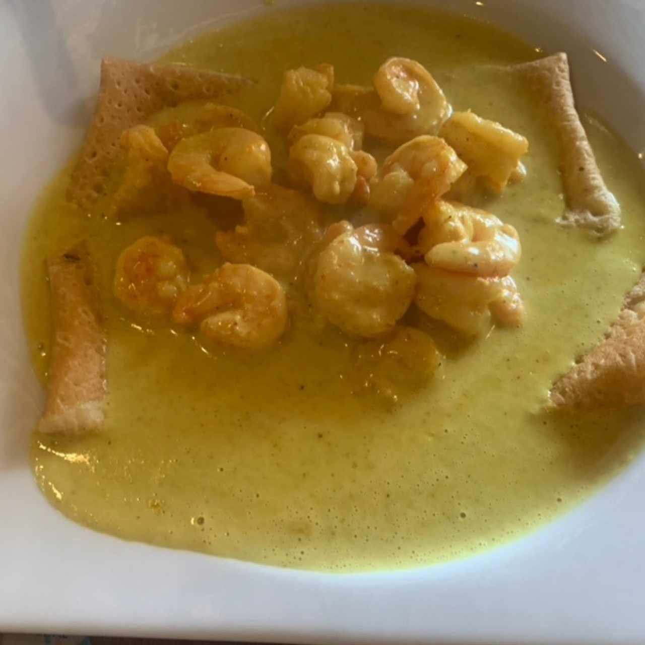 Creppe camarones 