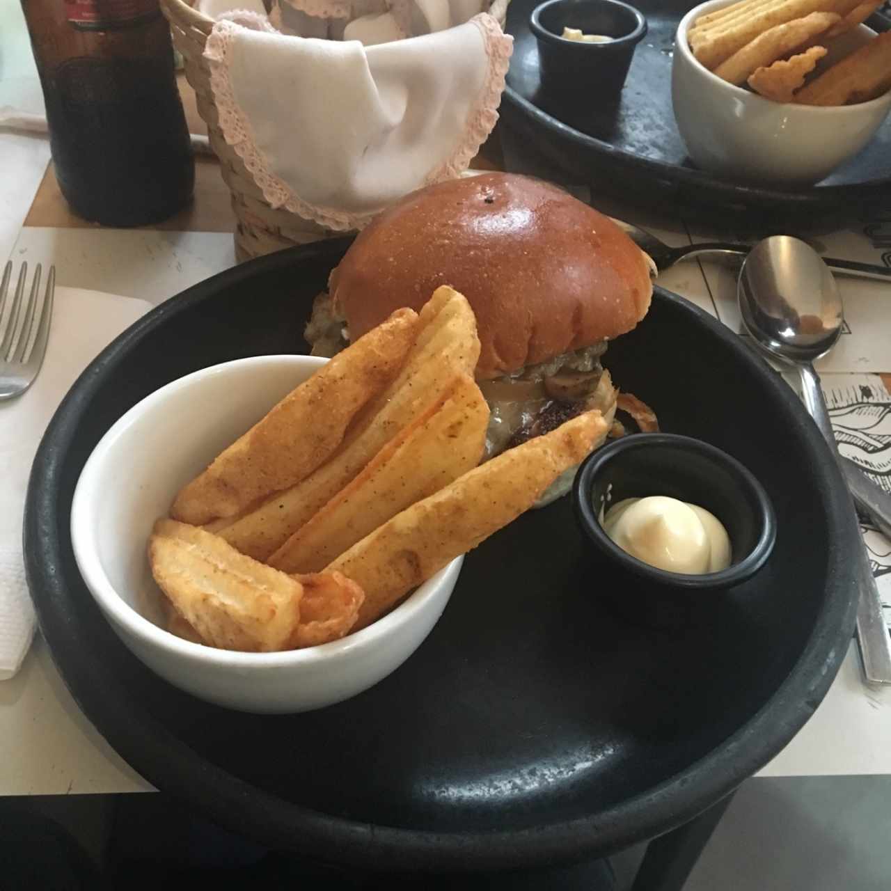 hamburguesa de hongos